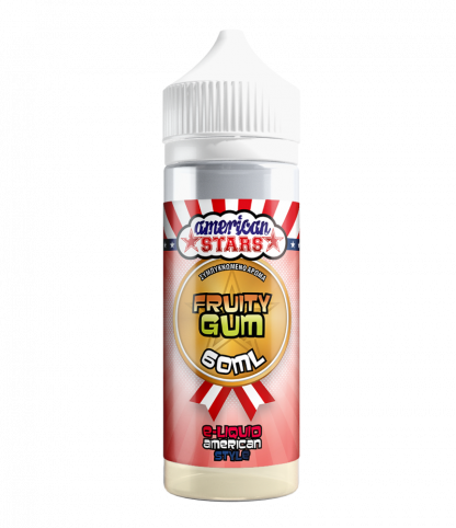 American Stars Fruity Gum (Τσιχλόφουσκα ,ακτινίδιο,φράουλα) 120ml
